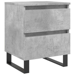 vidaXL Bedside Cabinet Concrete Grey 40x35x50 cm Engineered Wood 2