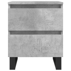 vidaXL Bedside Cabinet Concrete Grey 40x35x50 cm Engineered Wood 5
