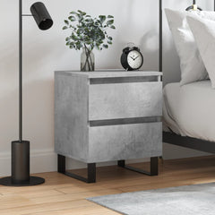 vidaXL Bedside Cabinet Concrete Grey 40x35x50 cm Engineered Wood 1