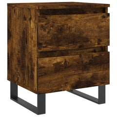 vidaXL Bedside Cabinet Smoked Oak 40x35x50 cm Engineered Wood 2