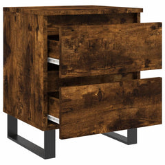vidaXL Bedside Cabinet Smoked Oak 40x35x50 cm Engineered Wood 6