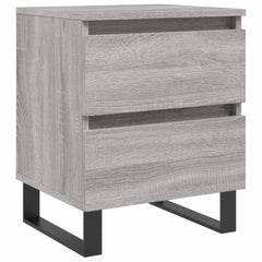 vidaXL Bedside Cabinet Grey Sonoma 40x35x50 cm Engineered Wood 2