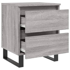 vidaXL Bedside Cabinet Grey Sonoma 40x35x50 cm Engineered Wood 6