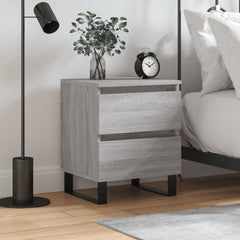 vidaXL Bedside Cabinet Grey Sonoma 40x35x50 cm Engineered Wood 1