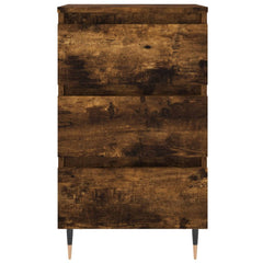 vidaXL Bedside Cabinets 2 pcs Smoked Oak 40x35x69 cm Engineered Wood 5