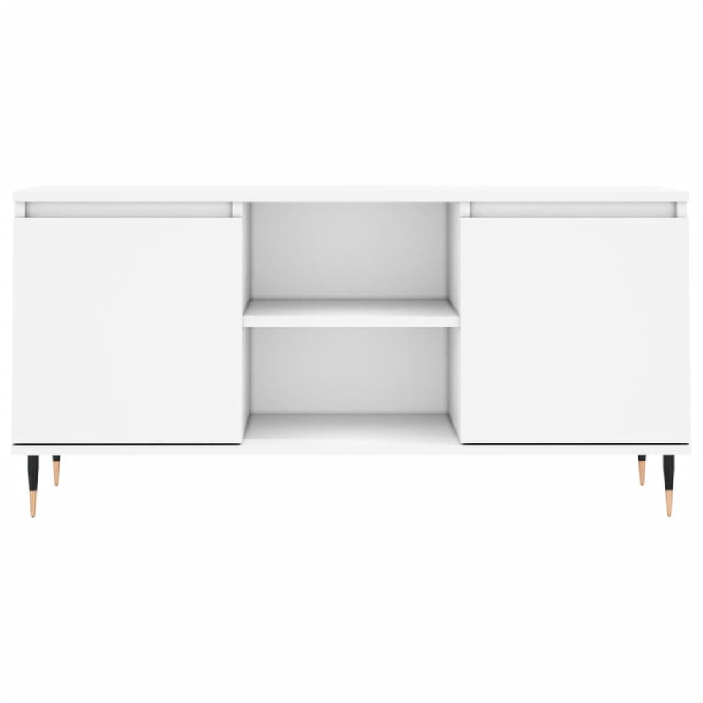 vidaXL TV Cabinet White 104x35x50 cm Engineered Wood 5