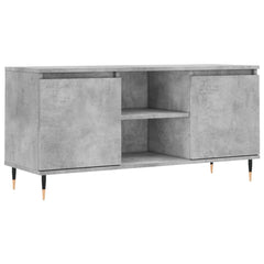 vidaXL TV Cabinet Concrete Grey 104x35x50 cm Engineered Wood 2