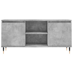 vidaXL TV Cabinet Concrete Grey 104x35x50 cm Engineered Wood 5