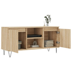 vidaXL TV Cabinet Sonoma Oak 104x35x50 cm Engineered Wood 4