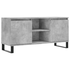 vidaXL TV Cabinet Concrete Grey 104x35x50 cm Engineered Wood 2
