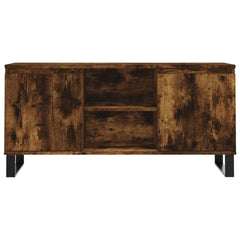 vidaXL TV Cabinet Smoked Oak 104x35x50 cm Engineered Wood 5