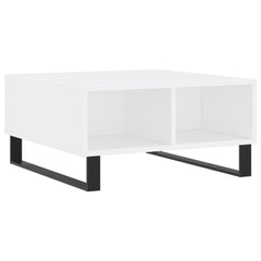 vidaXL Coffee Table White 60x60x30 cm Engineered Wood 2