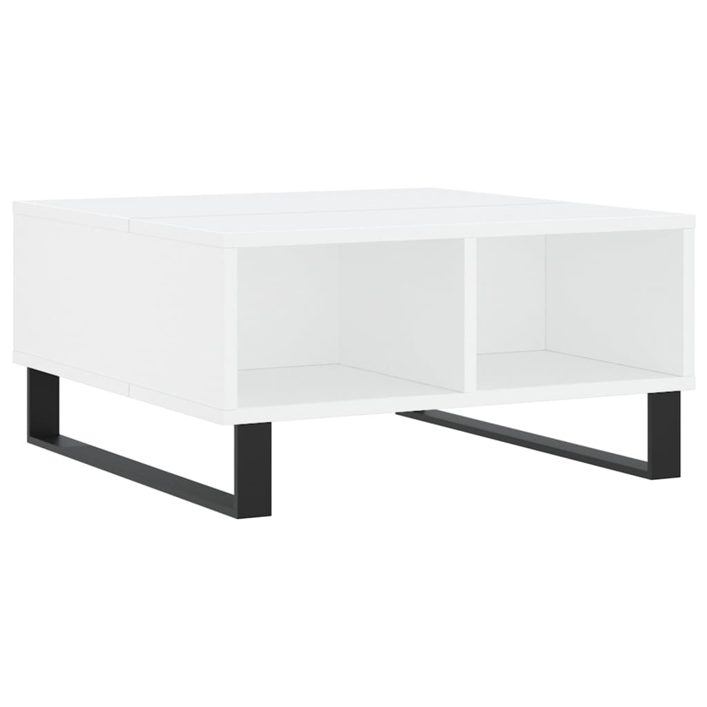 vidaXL Coffee Table White 60x60x30 cm Engineered Wood 6