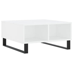 vidaXL Coffee Table White 60x60x30 cm Engineered Wood 6