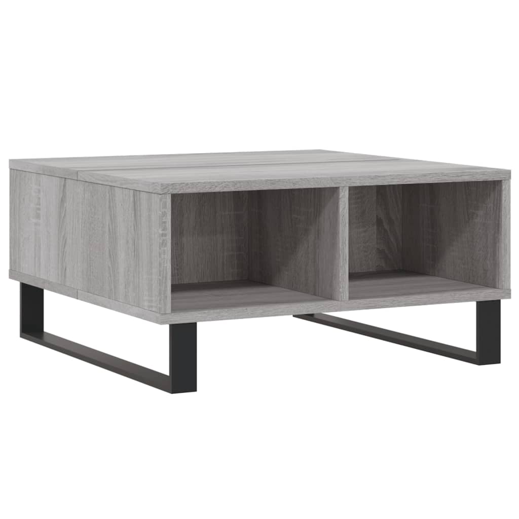 vidaXL Coffee Table Grey Sonoma 60x60x30 cm Engineered Wood 6
