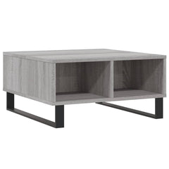 vidaXL Coffee Table Grey Sonoma 60x60x30 cm Engineered Wood 6
