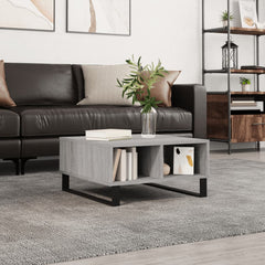 vidaXL Coffee Table Grey Sonoma 60x60x30 cm Engineered Wood 1