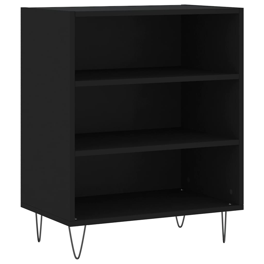 vidaXL Sideboard Black 57x35x70 cm Engineered Wood 2