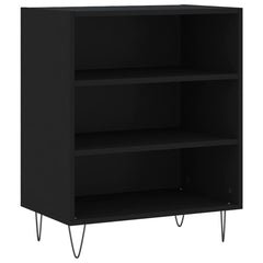 vidaXL Sideboard Black 57x35x70 cm Engineered Wood 2