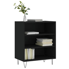 vidaXL Sideboard Black 57x35x70 cm Engineered Wood 3