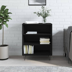 vidaXL Sideboard Black 57x35x70 cm Engineered Wood 1