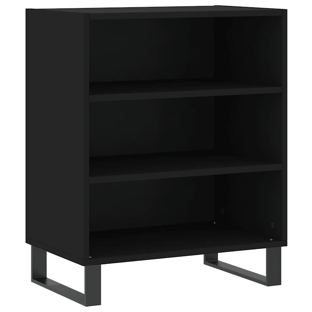 vidaXL Sideboard Black 57x35x70 cm Engineered Wood 2