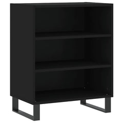 vidaXL Sideboard Black 57x35x70 cm Engineered Wood 2