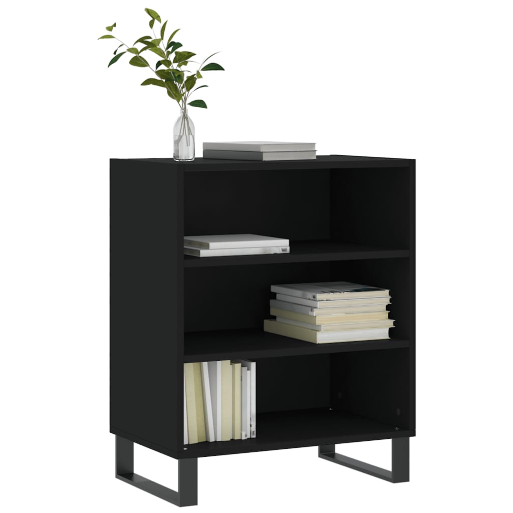 vidaXL Sideboard Black 57x35x70 cm Engineered Wood 3