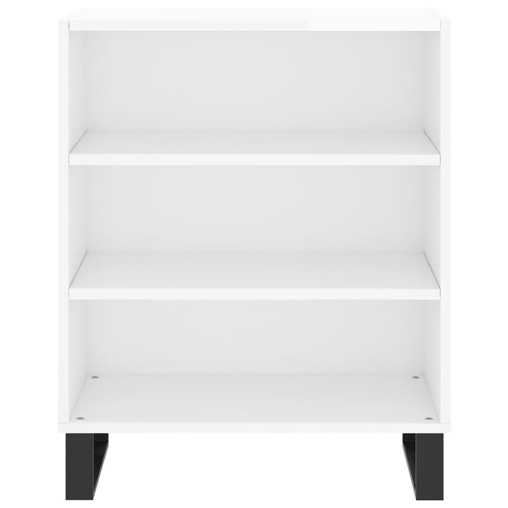 vidaXL Sideboard High Gloss White 57x35x70 cm Engineered Wood 4