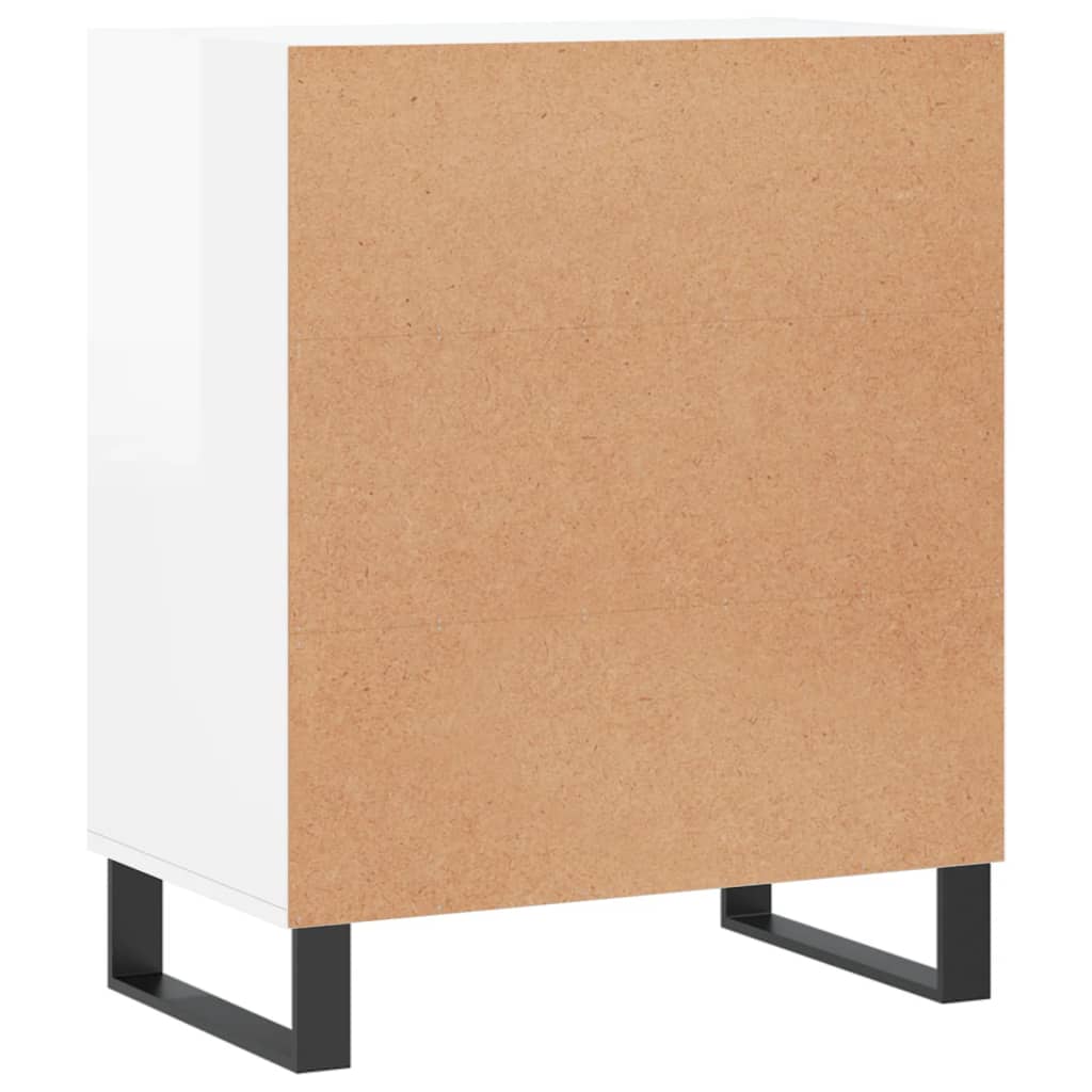 vidaXL Sideboard High Gloss White 57x35x70 cm Engineered Wood 6