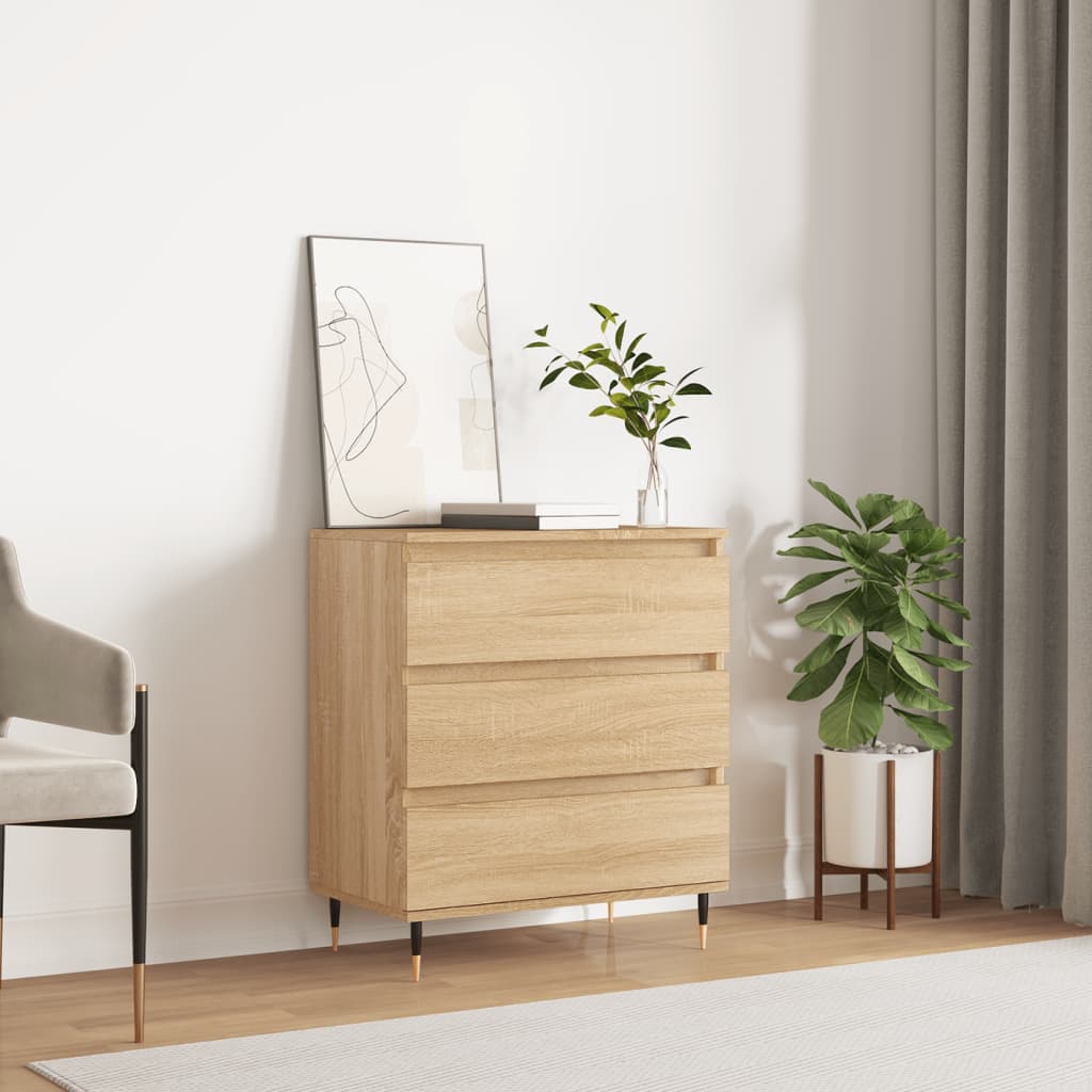 vidaXL Sideboard Sonoma Oak 60x35x70 cm Engineered Wood 1