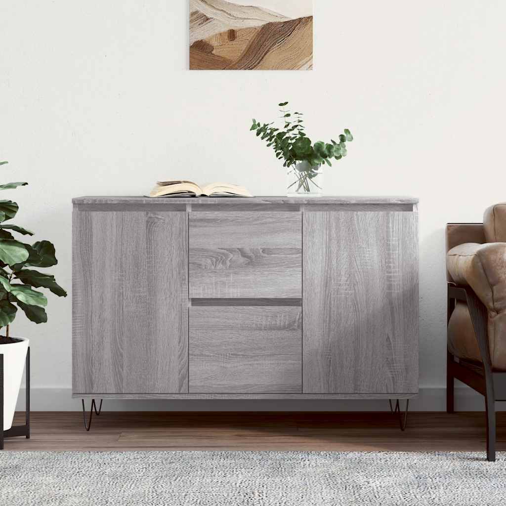 Sideboard 101,5x35x70 cm Engineered Wood Grey sonoma