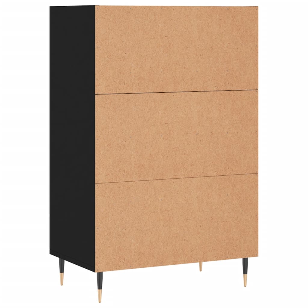 vidaXL Highboard Black 57x35x90 cm Engineered Wood 6