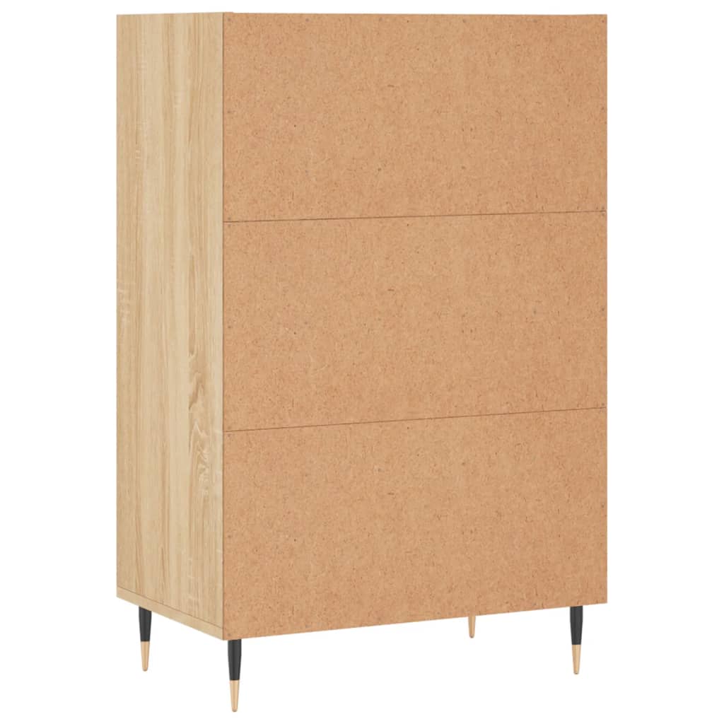vidaXL Highboard Sonoma Oak 57x35x90 cm Engineered Wood 6