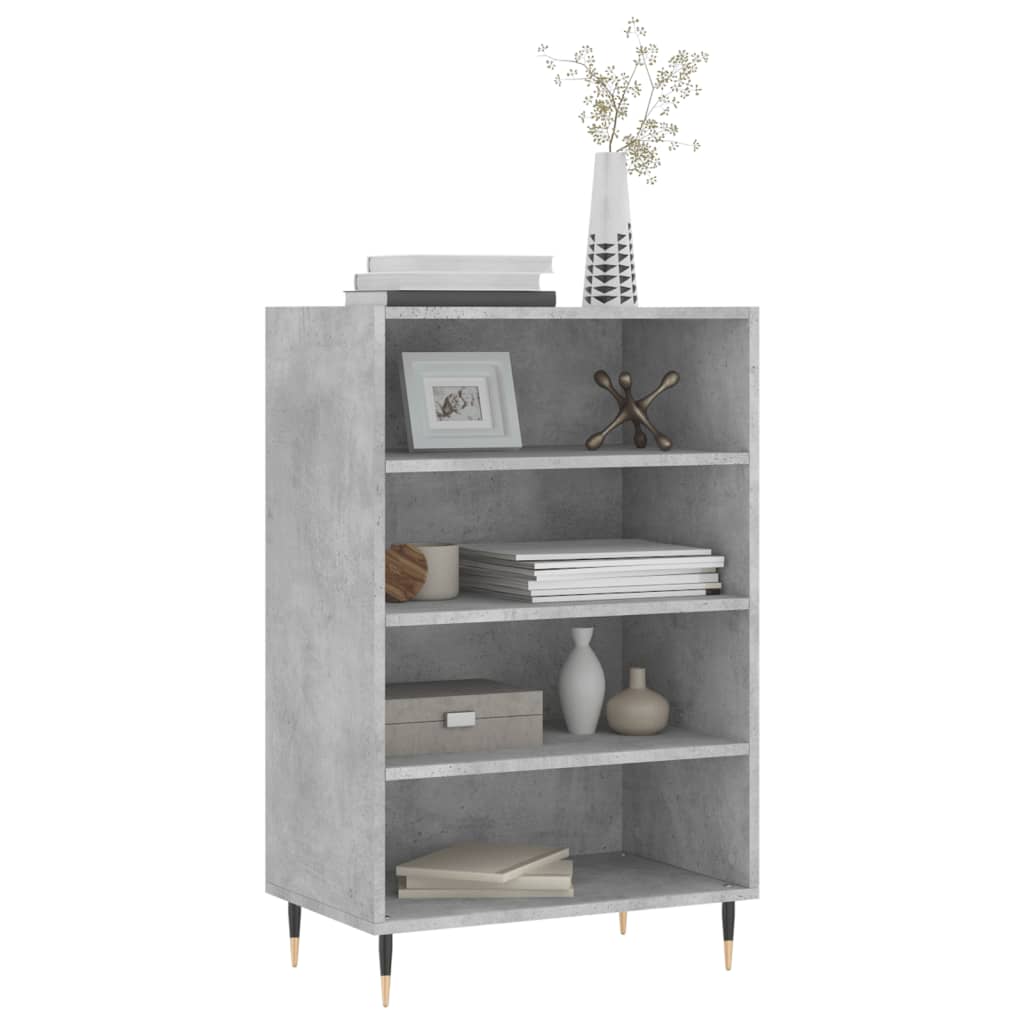 vidaXL Highboard Concrete Grey 57x35x90 cm Engineered Wood 3