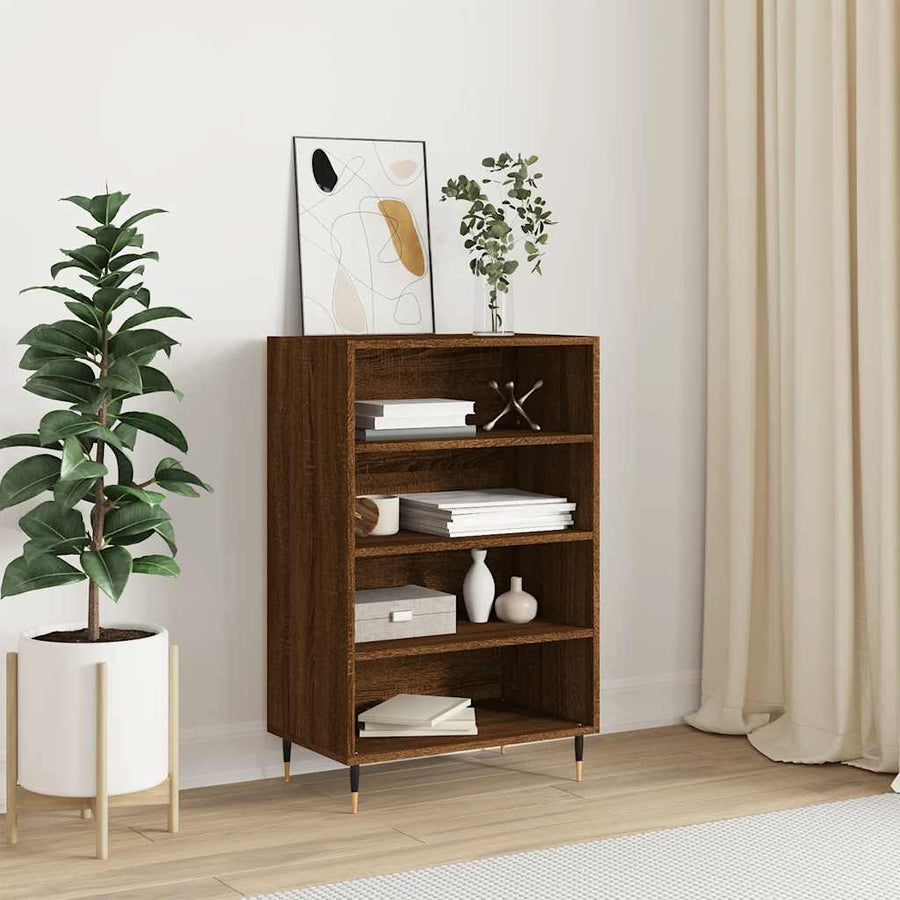 vidaXL Highboard Brown Oak 57x35x90 cm Engineered Wood 1