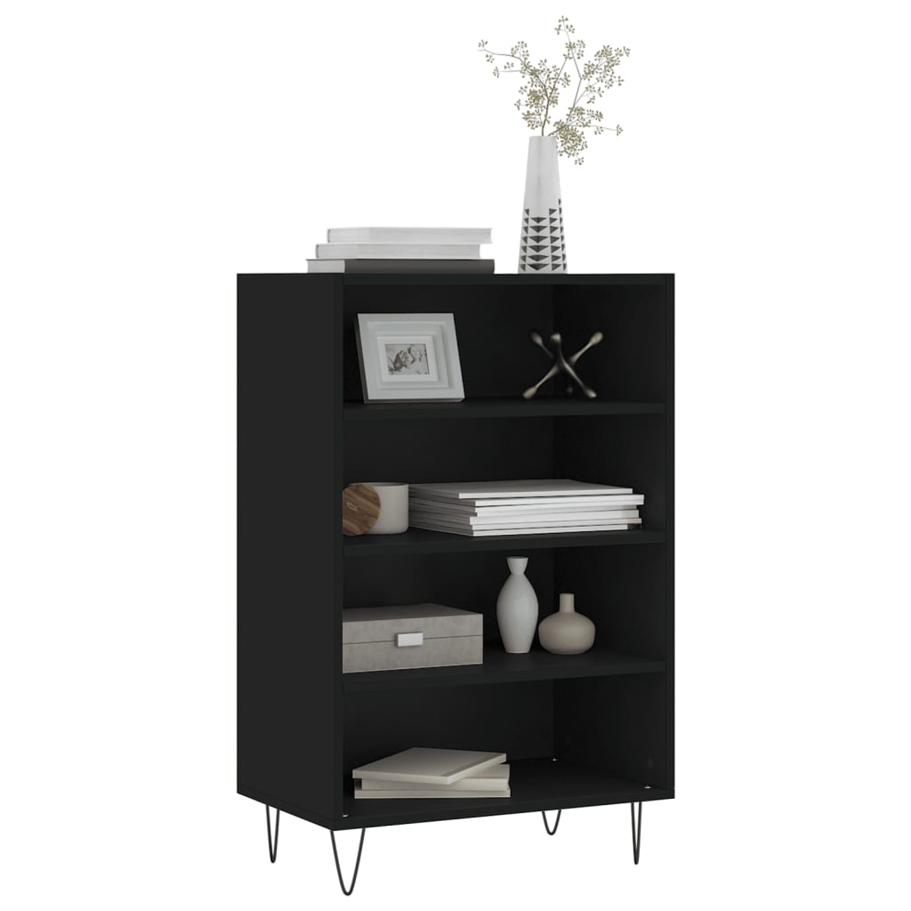 vidaXL Highboard Black 57x35x90 cm Engineered Wood 3