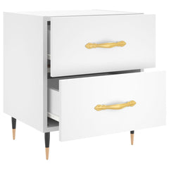 vidaXL Bedside Cabinet White 40x35x47.5 cm Engineered Wood 5