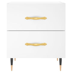 vidaXL Bedside Cabinet White 40x35x47.5 cm Engineered Wood 6