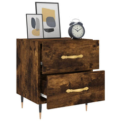 vidaXL Bedside Cabinets 2 pcs Smoked Oak 40x35x47.5 cm Engineered Wood 4