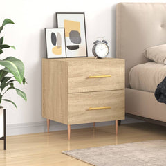 Bedside Cabinet Engineered Wood in Sonoma Oak