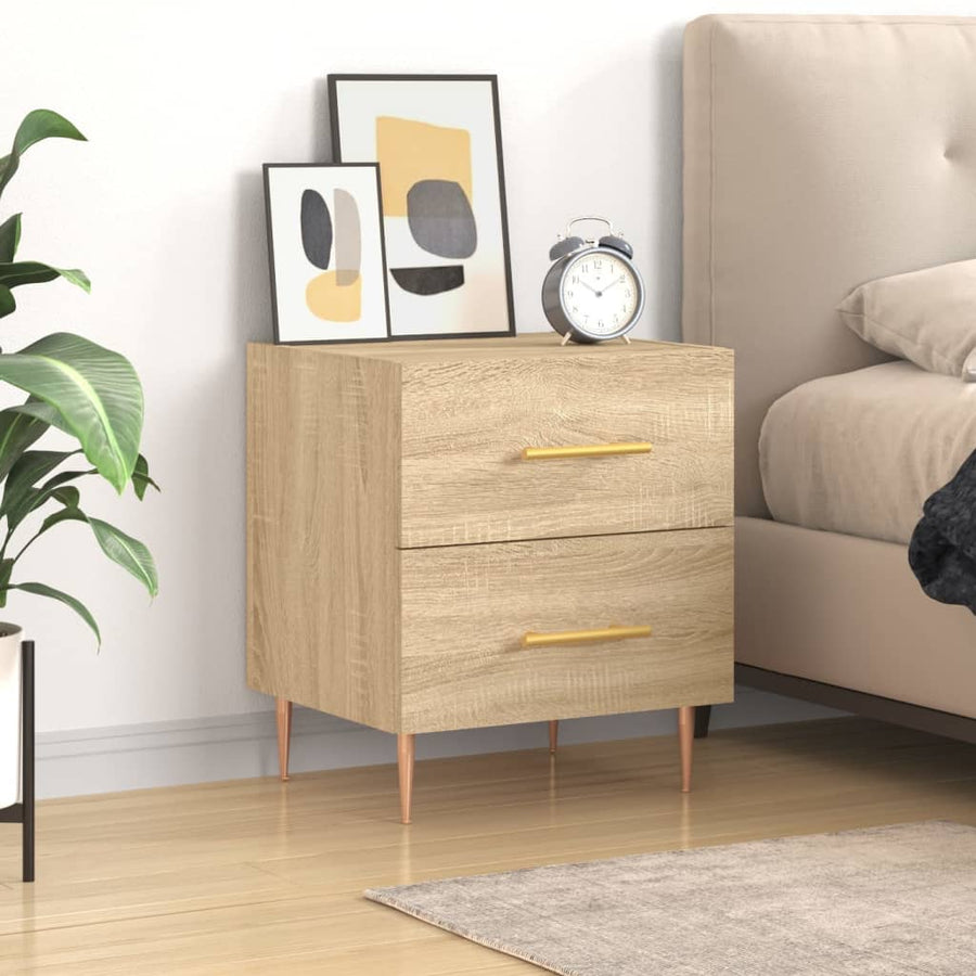 vidaXL Bedside Cabinet Sonoma Oak 40x35x47,5 cm Engineered Wood 1