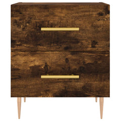 vidaXL Bedside Cabinet Smoked Oak 40x35x47.5 cm Engineered Wood 6