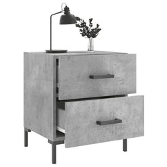 vidaXL Bedside Cabinet Concrete Grey 40x35x47.5 cm Engineered Wood 4