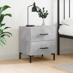 vidaXL Bedside Cabinet Concrete Grey 40x35x47.5 cm Engineered Wood 1