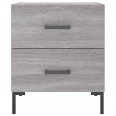 vidaXL Bedside Cabinet Grey Sonoma 40x35x47.5 cm Engineered Wood 6