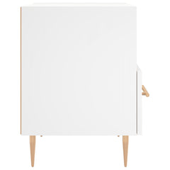 vidaXL Bedside Cabinet White 40x35x47.5 cm Engineered Wood 5