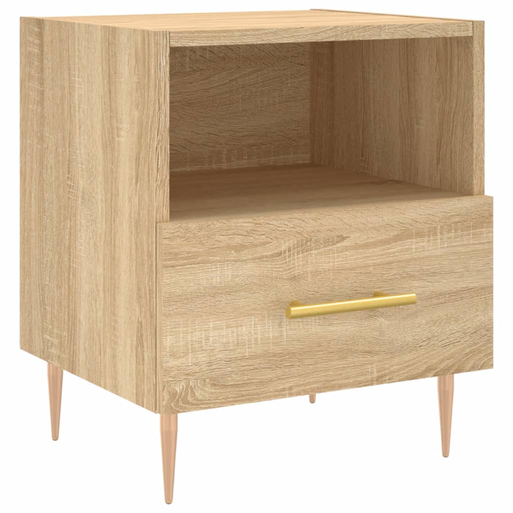 vidaXL Bedside Cabinet Sonoma Oak 40x35x47.5 cm Engineered Wood 2