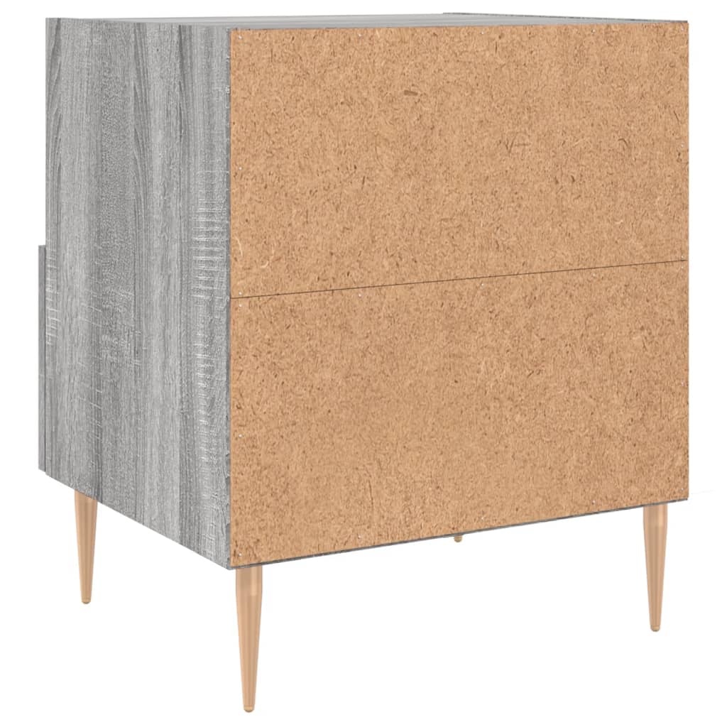 vidaXL Bedside Cabinet Grey Sonoma 40x35x47.5 cm Engineered Wood 6