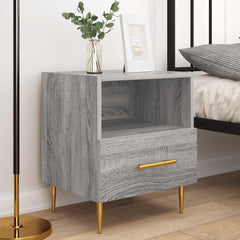 vidaXL Bedside Cabinets 2 pcs Grey Sonoma 40x35x47.5 cm Engineered Wood 3
